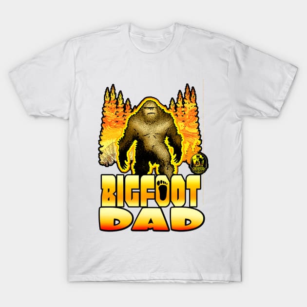 Bigfoot Dad Sasquatch Father Squatch Daddy T-Shirt by National Cryptid Society